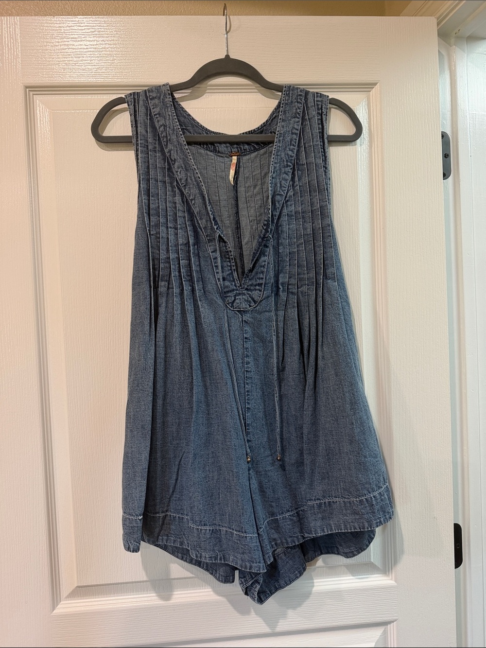 Free People Denim Romper